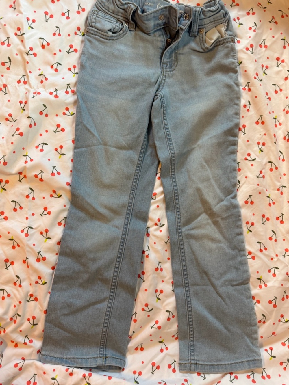 Cat & Jack Light Wash Flare Jeans - Pale Blue